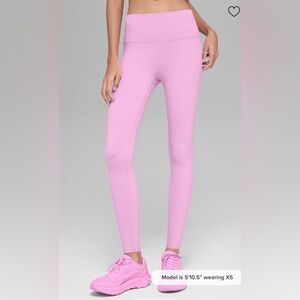 ALO airbrush full length legging in candy heart pink